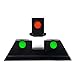 GLKTRS No-Tritium Fiber Optic Sights for Glock 17, 17L, 19, 22, 23, 24, 26, 27, 33, 34, 35, 38, 39 - Red/Green Dot Fiber Optic Sights for Glock (Red Dot)