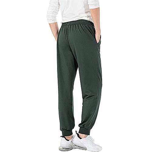 Ltifone Sweatpants For Men With Pockets, Lightweight Baggy Mens Jogger Pants，Drawstring Casual Army Green #TOP1