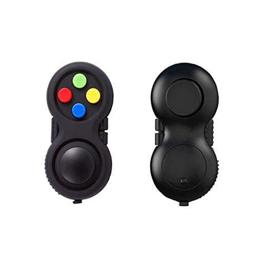 Glacely 3Pack Fidget Pad - 9 Fidget Features Perfect For Skin Picking, Add, Adhd, Anxiety And Stress Relief Prime Ready And Shipped By Amazon(Colorful、Red、Yellow) #TOP2