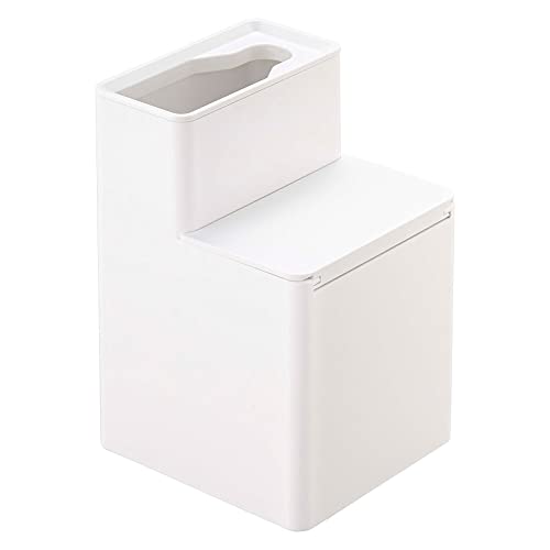Yamazaki - Estuche para escobilla de Inodoro, Blanco, 11 x 12 x 17 cm