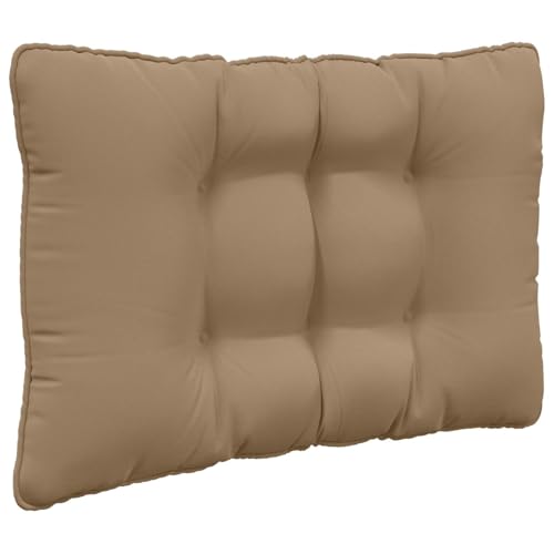 Coussins de canapé taupe en polyester (lot de 3) imperméables pour votre jardin