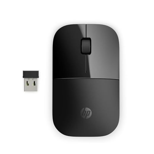 HP Z3700 - Souris Sans Fil Noire (USB, 1200 DPI, Ambidextre)