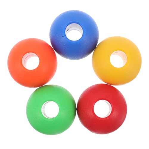 ibasenice 5pcs Boys and Girls Accessories Climbing Rope Big Hole Beads 16mm Plastic Hand Grip Balls Outdoor Training Toys