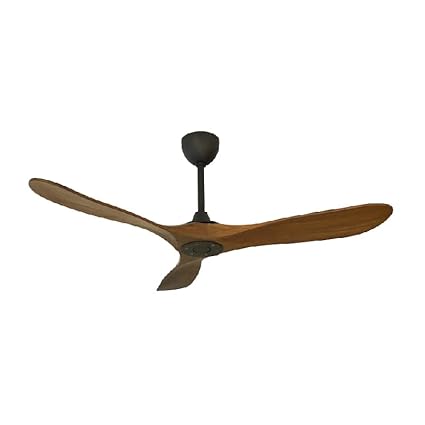 Fanzart Mica Brown - 52? Contemporary fan with 3 x Natural Wood blades, BLDC motor, Summer-Winter feature and Remote Control