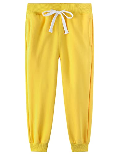DILBYKE Meninos Calças De Moletom Active Pants Fleece Jogger Com Bolsos, Calças Grossas Infantis, Am