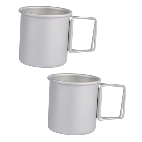 Tasses de camping pliables légères en aluminium pour boissons chaudes - 2