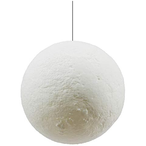 Qumton 3d Printed Moon Pendant Light Modern Spherical Hanging Lamp 3d Print PLA Lampshade Ceiling Light Cover