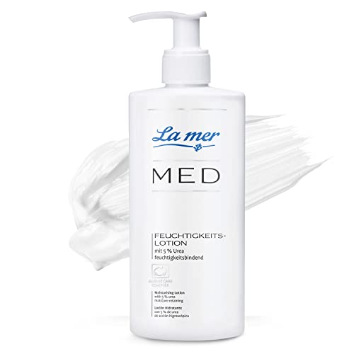 La mer Loción hidratante MED - Loción corporal hidratante intensiva para pieles sensibles y secas - Reduce el enrojecimiento y la sensación de tensión - Cuidado de absorción rápida - 200 ml