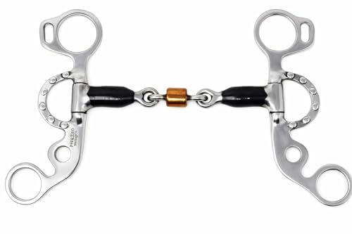 Mors pour chien à tige courte CHALLENGER 35667B avec rouleau cuivre