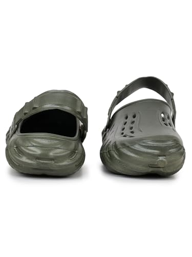 Image of Men's Classic Casual Clogs /Sandals with Adjustable Back Strap for Adult | Comfortable & Light Weight | Stylish & Anti-Skid | Waterproof & Daily Mules for Gents & Boys