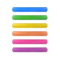 HENBRANDT 6x Neon Colour Snap Bracelets for Kids Party Bag Fillers Slap Bracelet Snap Band Boys and Girls Bracelets Wristbands