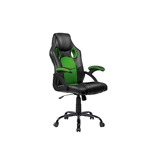 DORMIDAN- Silla Gaming, Silla de Escritorio, Silla de Oficina, Silla de Ordenador, Silla Giratoria, regulación en Altura, con Respaldo, Silla para Videojuego, Silla Racing SR-1 (Verde)