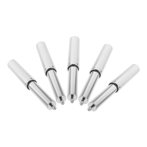 SOLUSTRE 5 Stück Ersatz Spindel für Toilettenpapierhalter Federbelastete Kunststoff Rollstange Universell Passend Hochglänzend Badezimmer Zubehör