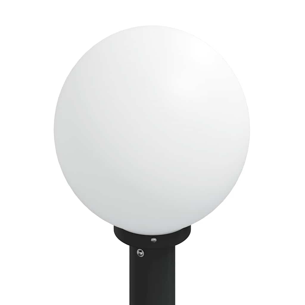 Lámpara de bolardo de acero inoxidable de 120 cm, color negro, con detector de movimiento PIR y enchufe integrado, protección IP44 para jardín, terraza, iluminación de camino, pantalla