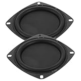 FUNOMOCYA 2 Pièces Membrane de Radiateur Passif pour Haut Parleur Basse Diaphragme de Remplacement pour Subwoofer Voiture Amélioration Sonore et Réparation Audio