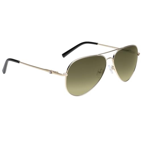 Image of Tommy Hilfiger Men's 100% (UV 400) Faded Lens UV Protected Full Frame Aviator Sunglasses