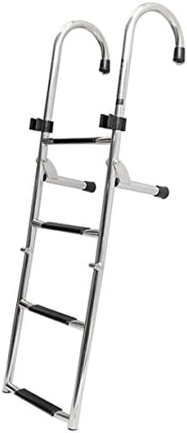 Dive N Dog Boat Folding Ladder L-2-2-12-D-F-RM | Top Mount 4 Step