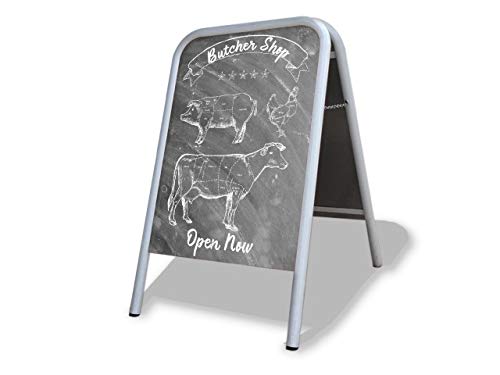 Butcher Shop Large A Board Pavement Sign MEGA Listing Outdoor Street Advertising Display… — image 1