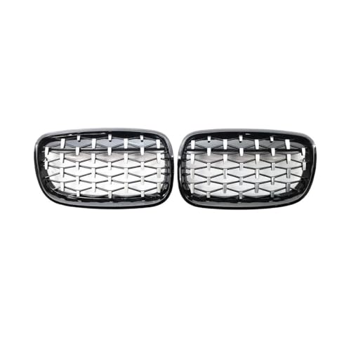 Calandre avant chromée noire en ABS premium pour BMW X5 E70 X6 E71