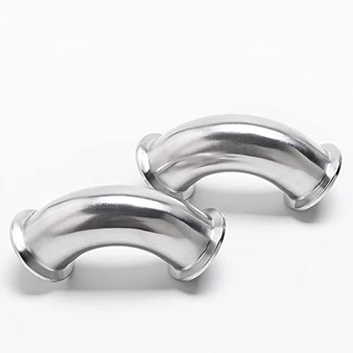 Beduan Elbow 90 Degree 1-1/2" Tube Od Stainless Steel 1.5" Tri Clamp Sanitary Pipe Fitting (Ferrule Od 50.5Mm) #TOP1