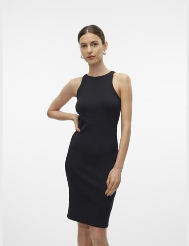 Vero Moda Vmchloe Sl Abk Dress Jrs Noos, Nero, S - 2