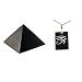 Produktbild MyHomeLux Vorteilsset SCHUNGIT Anhänger Horusauge + Schungit Pyramide 5 cm