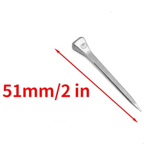 Image of Surf turtle E5 Horseshoe Nails 50 Pcs 2 Inches Low Carbon Steel Horse Hoof Nails Horse Training Supplies Tool for Securing Firmly