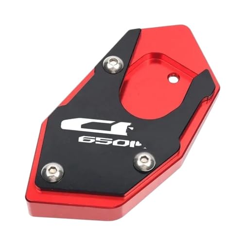 Extension béquille latérale moto pour stationner sereinement votre CB650R en roadtrip