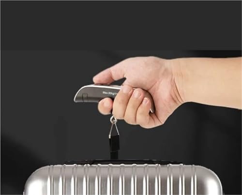 Portable 50KG Handheld Digital Scale - Mini Hanging Weighing Scale for Travel, Outdoor Adventures, and Home Use - Lightweight, Compact Design for Easy Carrying