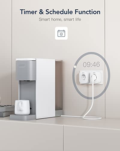 WLAN Steckdose GNCC mit Stromverbrauchsanzeige und Alexa-Steuerung