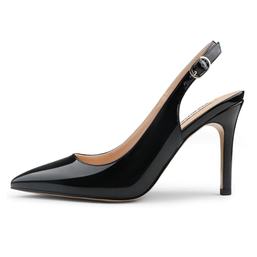 Image of JOY IN LOVE Womens Slingback High Heels Stiletto Pointed Closed Toe Pumps