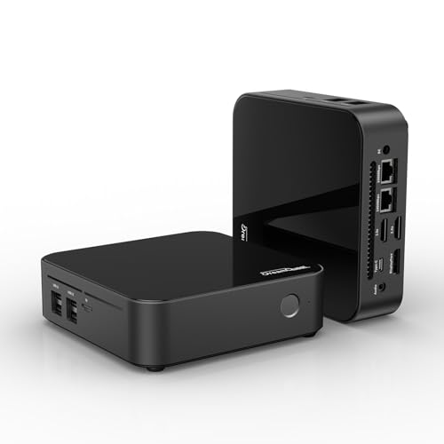DreamQuest Mini PC Barebone Intel 12th Gen N95 (up to 3.4GHz) 4K@60Hz UHD Graphics WiFi 5 BT 4.2 4X USB 3.2 Dual LAN 3X HDMI Windows 11 Pro Supported (No RAM No SSD)