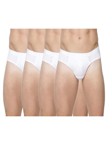 Image of RAMRAJ COTTON Solid Inner Elastic Brief for Men - Pack of 4