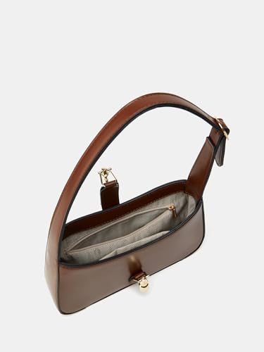 Stylish Leather Shoulder Bag, Women's Fashion Handbag with Gold Hardware3