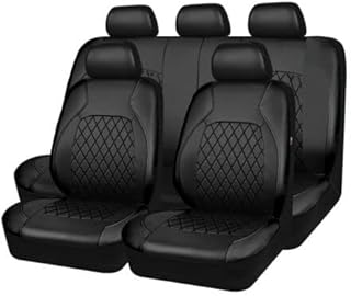 ADUZA Car Seat Covers Set for Toyota RAV4 Hybrid 2016 2017 2018 2019 2020 2021 2022 2023 2024, Waterproof Comfortable Seat Protector, Car Seat Covers, Interior Accessories, Black