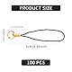 YMTWSRY 100 Stück Handyanhänger Schlaufe, Einfache Handy Lanyard Strap für Schlüssel Schlüsselanhänger Abnehmbar Telefonring Strap mit Karabiner für Pendents USB DIY
