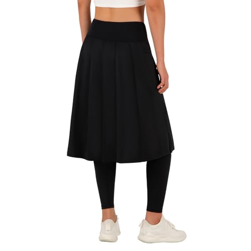 Image of ANIVIVO Skirted Legging for Women, Yoga Legging with Skirts &Women Tennis Leggings Clothes Pockets