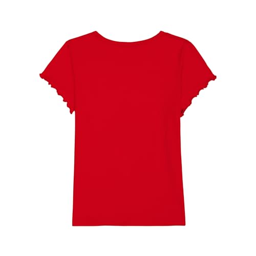 Image of Tommy Hilfiger Girls' Short Sleeve Flag Logo Tee, Soft & Comfortable