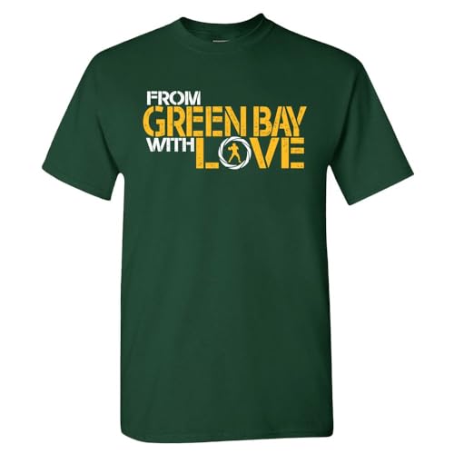 from Green Bay with Love - Camiseta para hombre para aficionados al fútbol