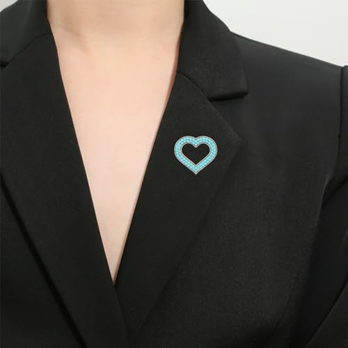 Image of Turquoise West Cowboy Oval Tear Drop Brooch Pin for Women Retro Brooches Pins Classic Fashion Jewelry Accessories Gift