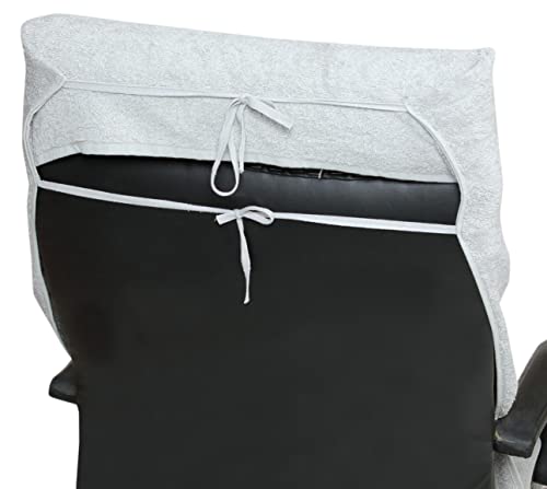 Image of AYUS Cotton Solid Luxury Premium Super Soft Office Chair Towel with Tie Knot 600 GSM - (Pack of 1, White)(36 X 72 in Inches)