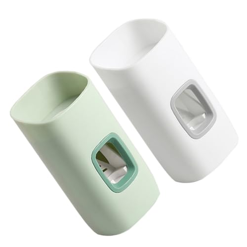 Beatifufu Squeezer Toothpaste Dispenser Wall Mount Rolling Toothpaste Squeezer Easy-to- -Friendly