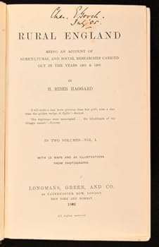 Hardcover Rural England: being an account of agricultural and social researches carried out in the years 1901 & 1902 (2 vols) Book