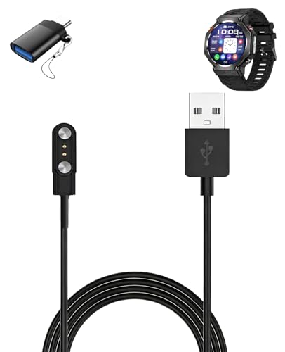 Cable de carga duradero con diseño protector y USB-C para reloj MBHB KC91 de 1.38"