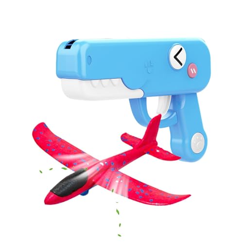 Holdes Lanzador de avión para - Avión de propulsión Dinosaurio para exterior | Juguete Volante de Espuma - para vacaciones al aire libre Cumpleaños Jardín Fiesta de Verano Reunión Parque Playa Camping