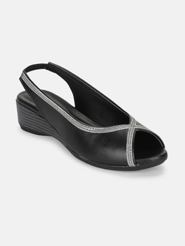 Image of Marc Loire Women's Open Toe Block Heel Metallic Fashion Sandals for Everyday