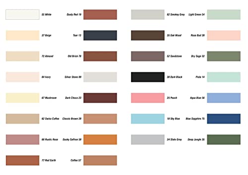 Image of Delgon LaticareTile Grout Polymer Modified, Cementitious Grout 5 kg (5 Packs of 1 kg Each) (Sandstone - 52)