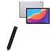 BoxWave Stylus Pouch Compatible with Honor Pad 5 10.1 - Stylus PortaPouch, Stylus Holder Carrier Portable Self-Adhesive for Honor Pad 5 10.1 - Jet Black