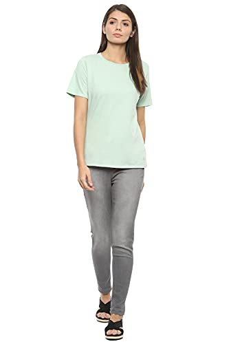 Image of Van Heusen Women's Solid Regular Fit T-Shirt