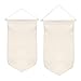 PATIKIL Enamel Pin Display Banner, 1Set/2Pcs Canvas Blank Holder Board Wall Hanging for Trading Badge Flag Collection Organizer Book Collector Case Pennant Felt Bag Box, Beige
